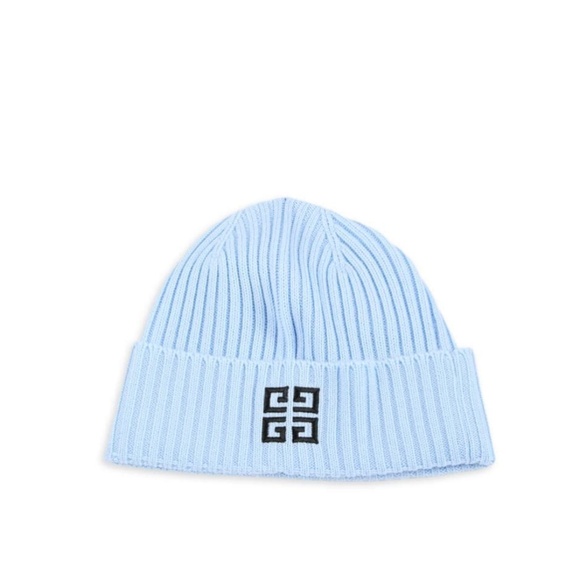 GIVENCHY LOGO RIBBED BEANIE HAT - Picture 3 of 5